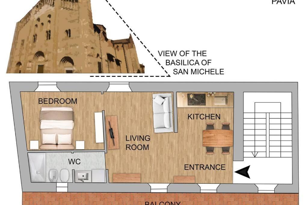 Maison Marina_Pavia San Michele Centro Storico Экстерьер фото